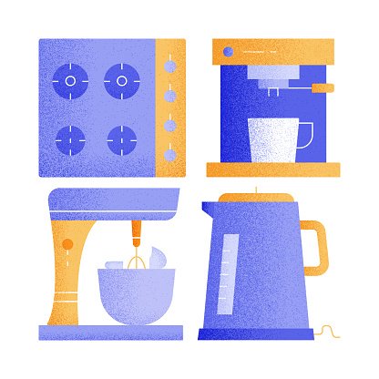 HOME APPLIANCES Related Vector Icons.