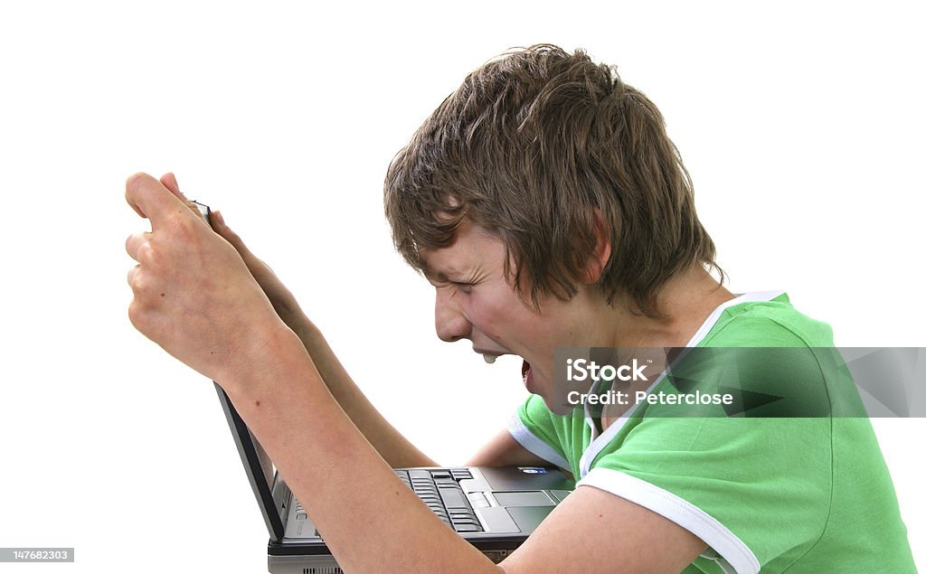 Computer kid Others in the same series Adolescence Stock Photo