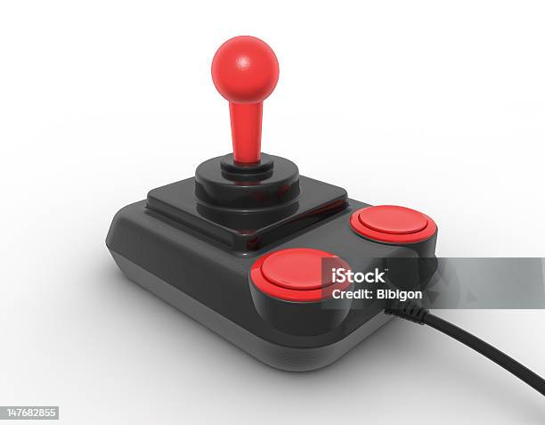 Retro Drążek Sterowy - zdjęcia stockowe i więcej obrazów Analogiczny - Analogiczny, Białe tło, Brand Name Video Game