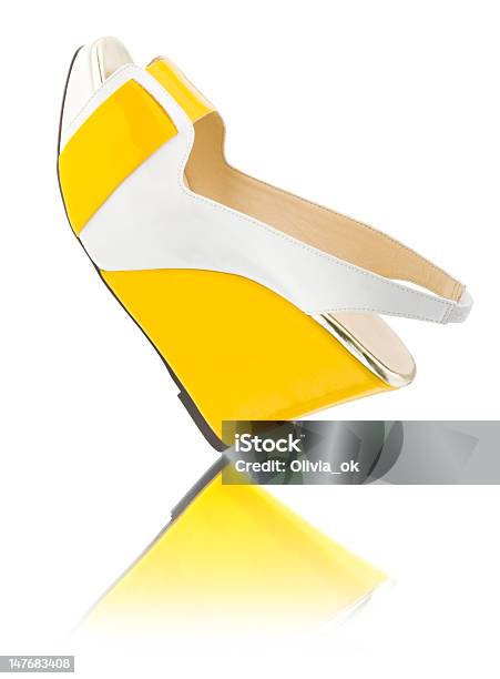 Yellow Shoes Stock Photo - Download Image Now - Adult, Beautiful People, Beautiful Woman