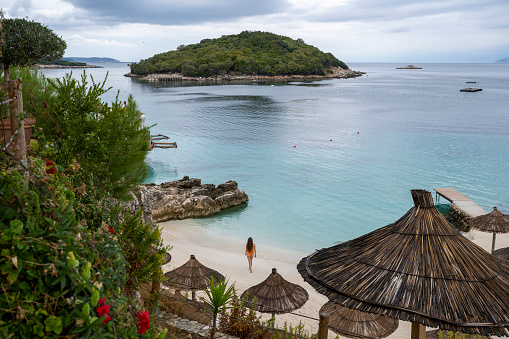 Best beaches in Albania and Europe. Ksamil Island on the Albanian Riviera.