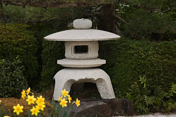 istock stone lantern in the garden 147683531