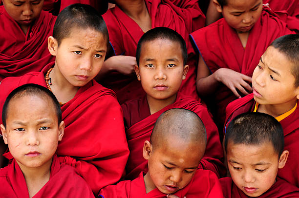 istock Little Tibetan monks 147683666