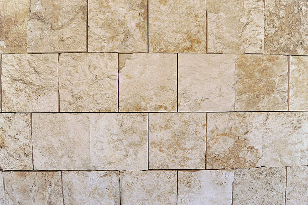 istock Wall of natural rock blocks 147683677