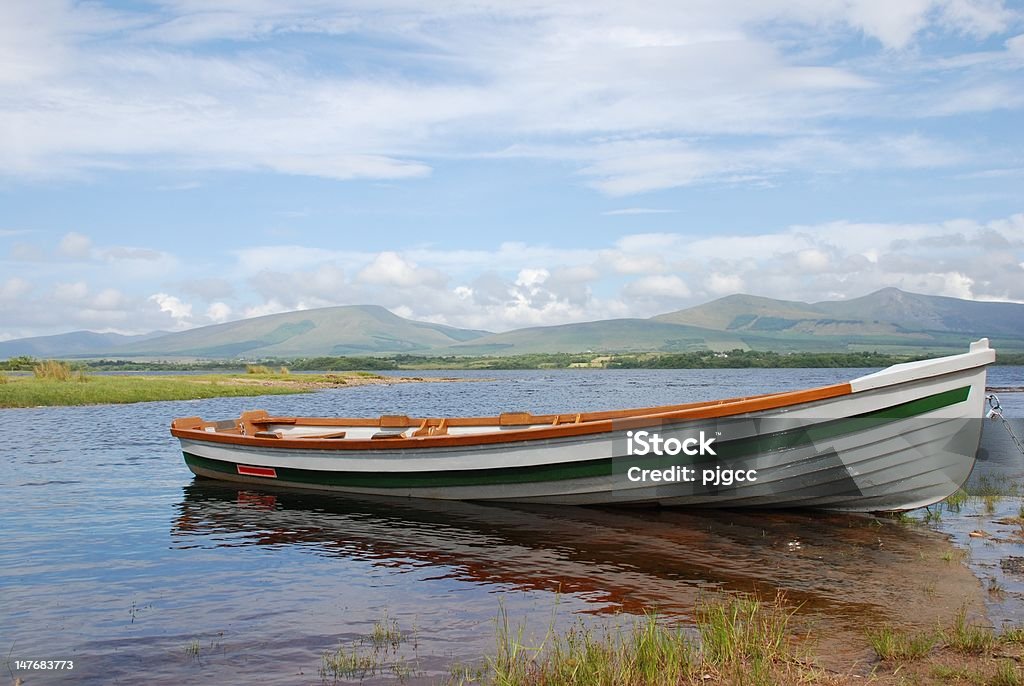 Vertäut Boot über Lough Conn - Lizenzfrei Verwaltungsbezirk County Mayo Stock-Foto