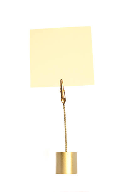istock Golden sticky holder 147684194