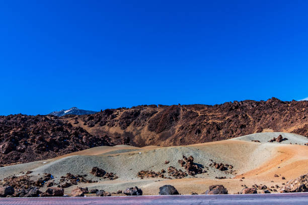 Landscape in Teide National Park, Tenerife island.