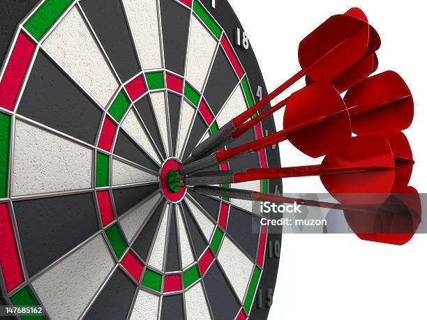 Right On Target Stock Photo - Download Image Now - Accuracy, Achievement, Aiming