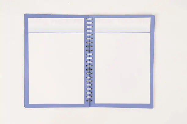 Notebook with clipping path