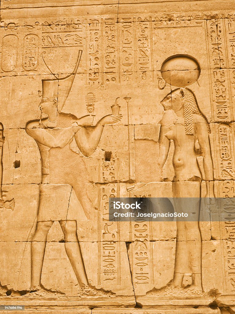 Faraón y antigua diosa - Foto de stock de Diosa libre de derechos