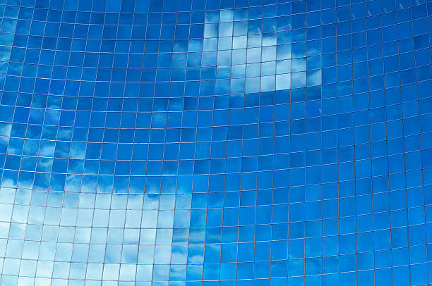 Sky reflection stock photo