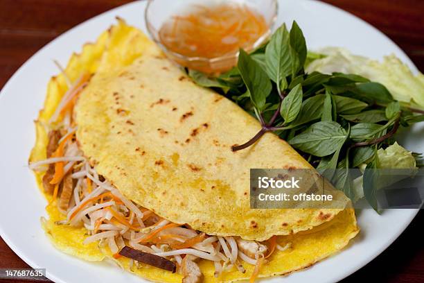 Vietnamese Pancake Xeo Ball Stock Photo - Download Image Now - Crêpe - Pancake, Vietnam, Vietnamese Culture