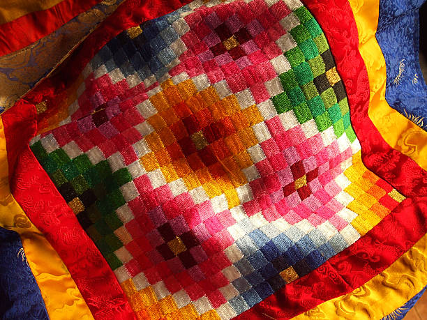 istock Beautiful Bhutanese Tablecloth 147687754