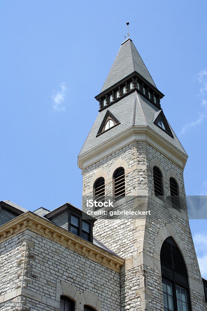 Edifício de Manhattan - Foto de stock de Universidade do Estado do Kansas royalty-free