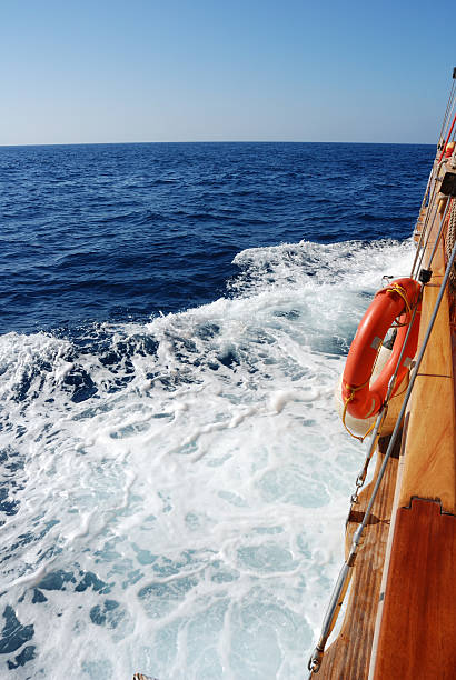 istock boat ride, blue mediterranean sea and surge 147688145