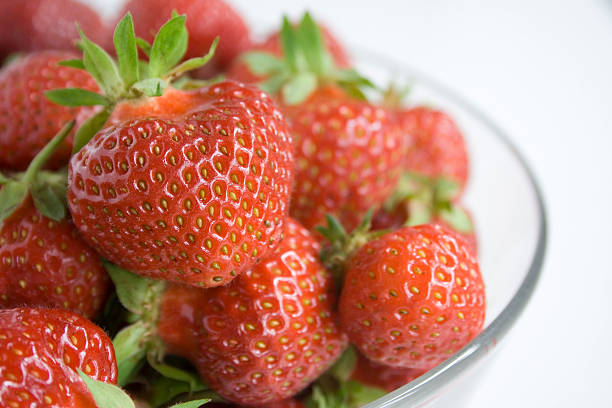 Fresh strawberries stock photo