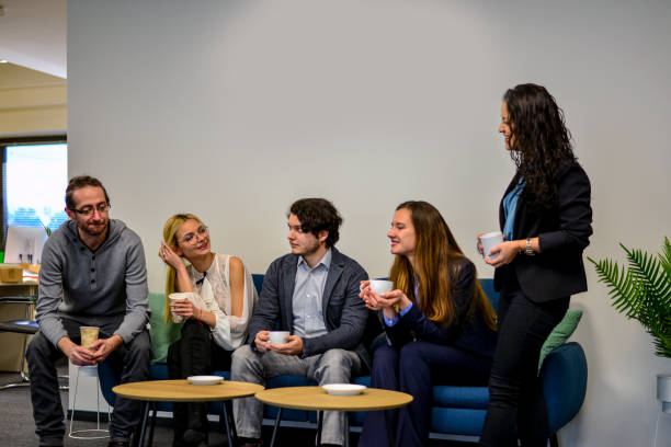 istock It is time to discuss new ideas over a cup of coffee. 1476886507