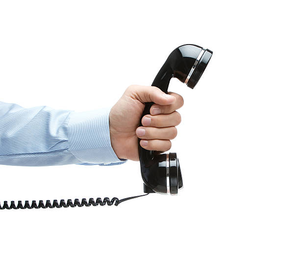 istock Hand holding telephone 147688683