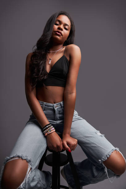 istock Sensual Latin American woman on stool 1476888646