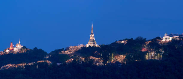 istock Panoramic view of Phra Nakhon Khiri in blue hour. 1476892755