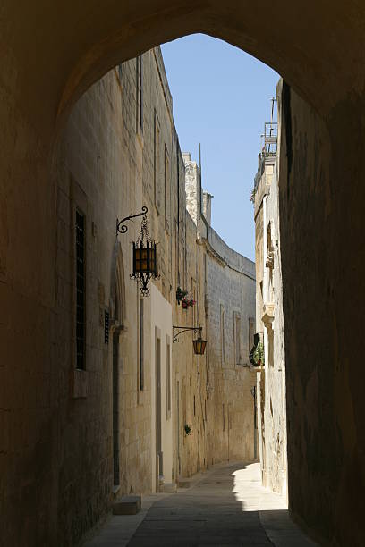 Malta, Mdina, Alleyway stock photo
