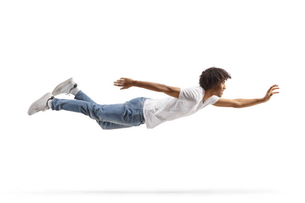 istock Young african american man flying 1476894776