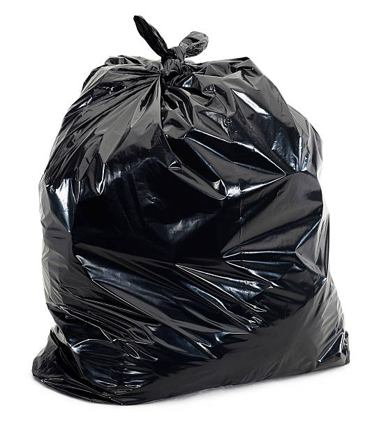 Garbage Bag Garbage Bag - hand made clipping path included garbage bag stock pictures, royalty-free photos & images