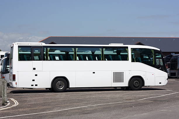 istock Tour bus in a coach park. 147689795