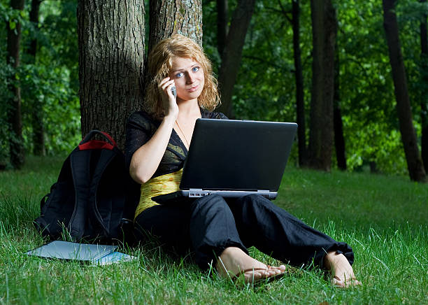 Student girl. stock photo