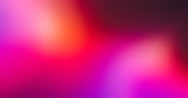 ilustraciones, imágenes clip art, dibujos animados e iconos de stock de rojo rosa magenta naranja púrpura vibrante granulado degradado fondo, abstracto borroso color flujo diseño de póster - magenta