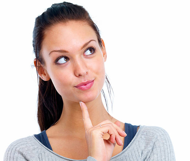 istock Beautiful young woman thinking 147690806