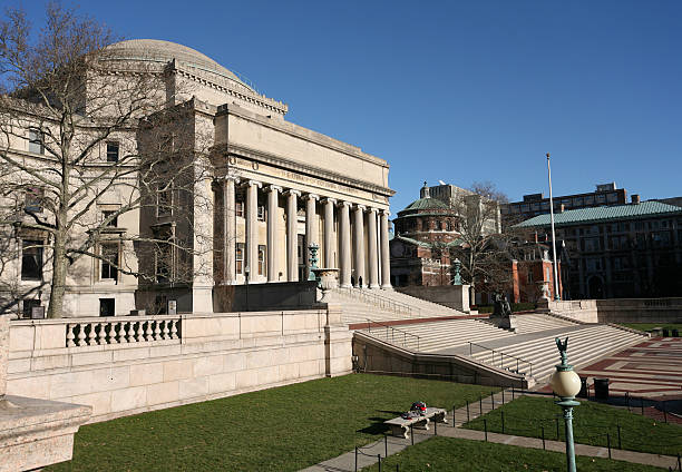 istock The front of Columbia University Library on a sunny day 147693482