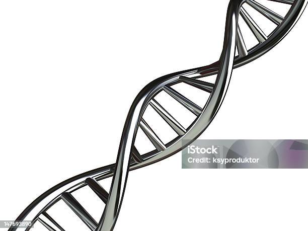 Foto de Dna Conceitual Com Traçado De Recorte e mais fotos de stock de DNA - DNA, Fundo Branco, Branco