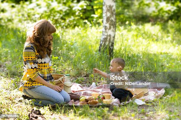 Picknick Stockfoto und mehr Bilder von Alleinerzieherin - Alleinerzieherin, Baby, Ein Elternteil