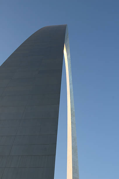 St. Louis Arch from South Leg stock photo