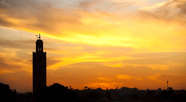 istock Skyline photo of Marrakesh at dusk 147695846
