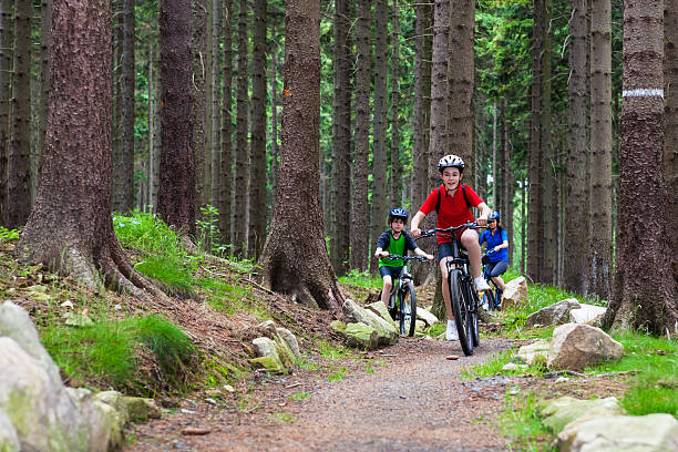istock Family biking 147696058