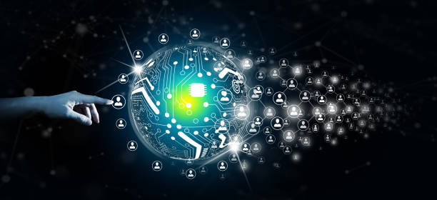 istock Communication technology for internet business and social network Concept. 1476963219