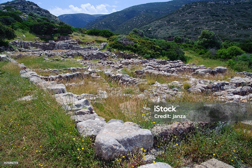 Minoen Ruines de Gournia - Photo de Labyrinthe libre de droits