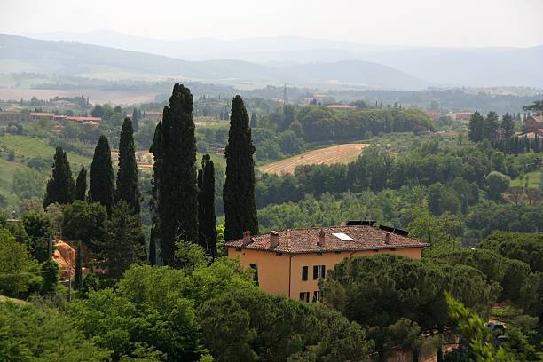 Tuscany near Siena stock photo