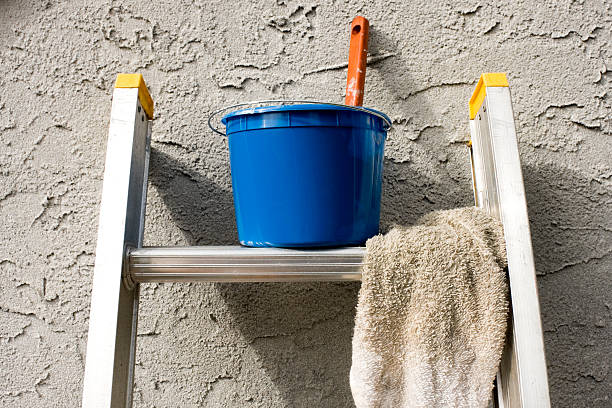 istock Painting Materials on Ladder 147698076