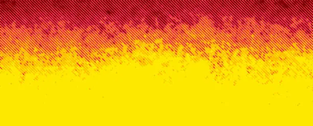 Vector illustration of Abstract grunge red yellow fire background