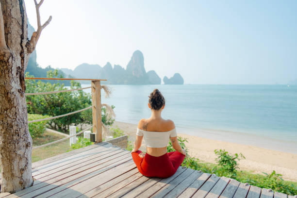 istock Yoga sea meditation work out 1477001351