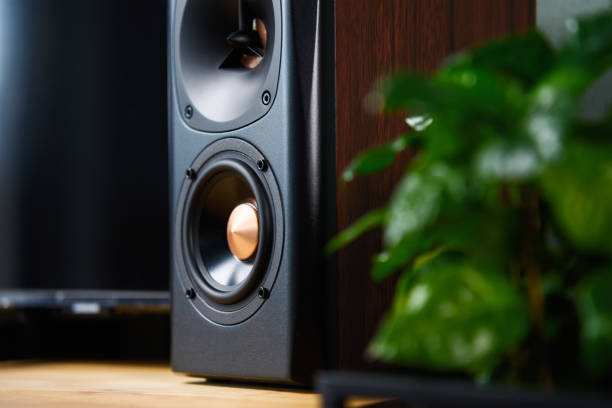 istock Sound speaker in living room interior 1477001371