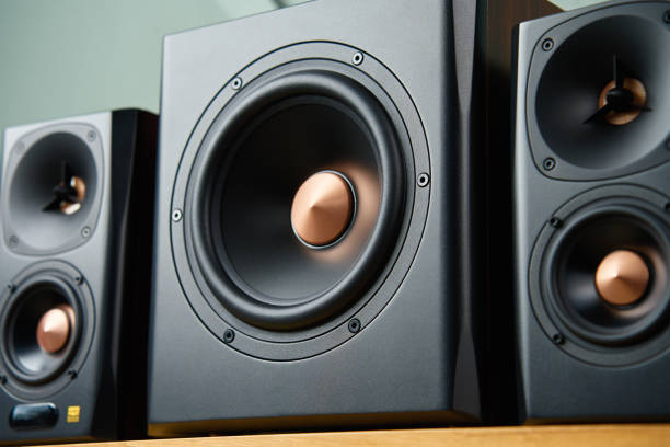 istock Sound speaker in living room interior 1477001375