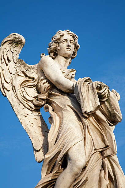 istock Rome - Angel with garment and dice 147700758