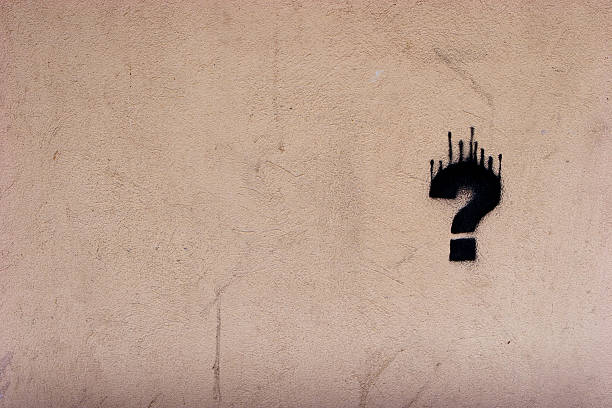 Question-mark stock photo
