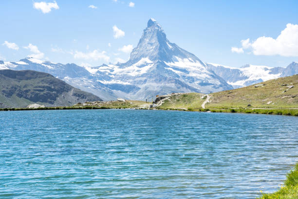 istock Matterhorn with Stellisee, Zermatt,  Switzerland 1477025891