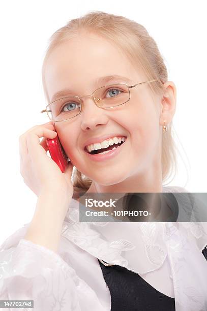 Giovane Ragazza Chiamate Telefoniche - Fotografie stock e altre immagini di Abbigliamento casual - Abbigliamento casual, Adolescente, Adolescenza