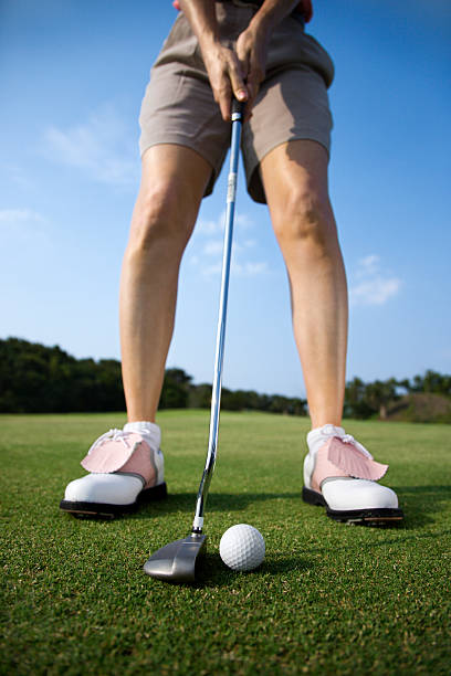 istock Adult Female Golfing 147702867